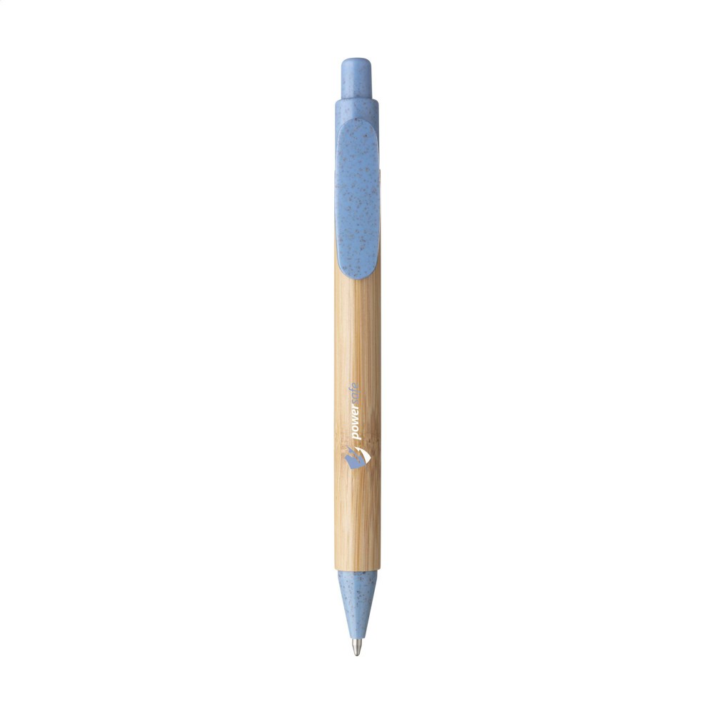 Bamboo Wheat Pen tarwestro pennen - lichtblauw