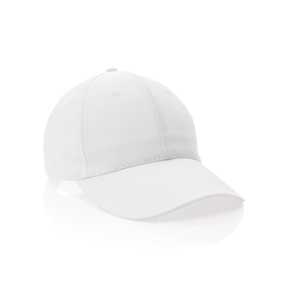 Impact AWARE™ 6 panel 190gr gerecycled katoenen cap - wit (± PMS White)