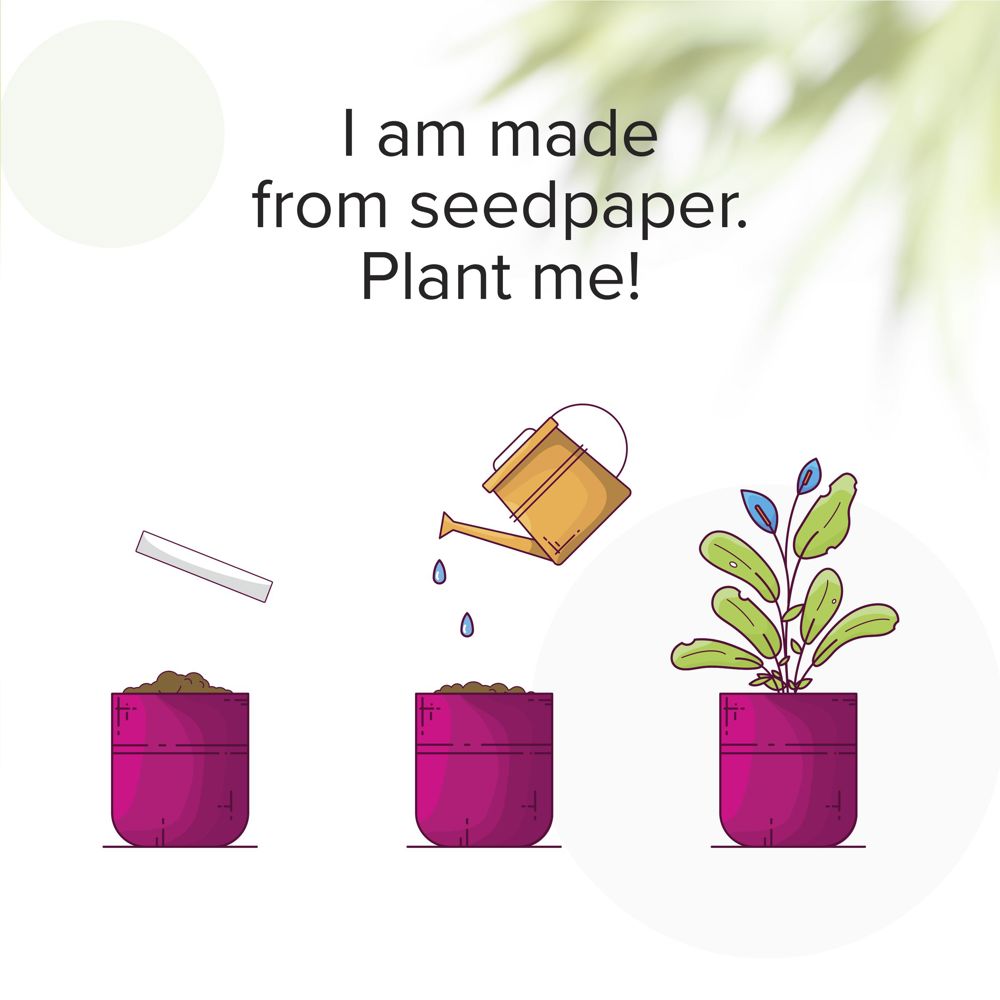 Bookmark Seed Paper (40 g/m²) boekenlegger