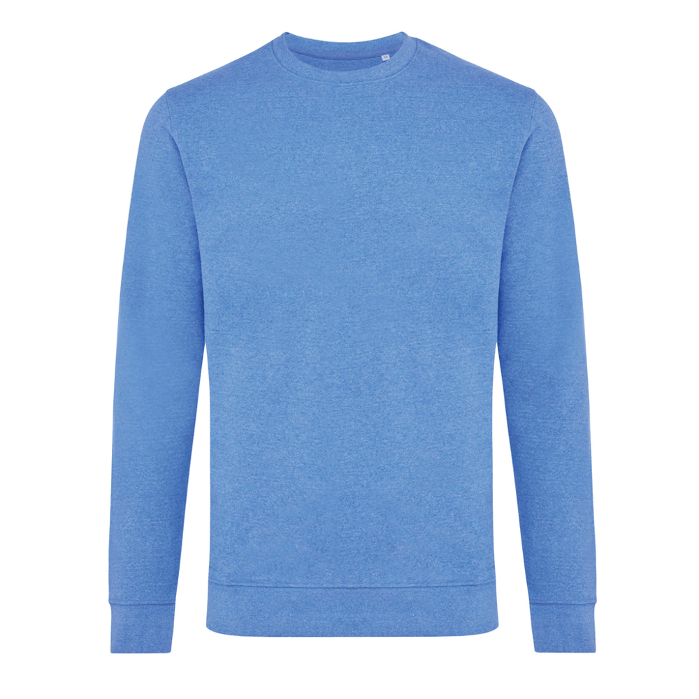 IQONIQ Denali gerecycled katoen sweater ongeverfd - heather blue (± PMS heather blue)