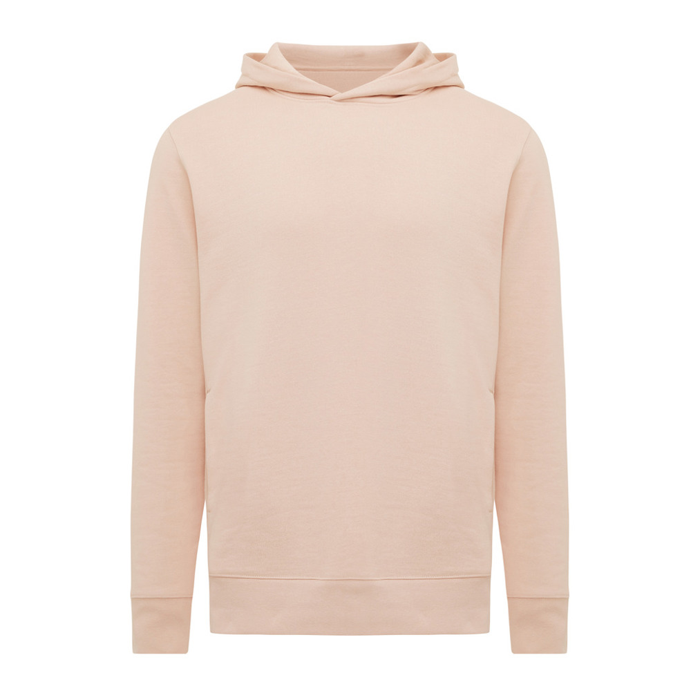 IQONIQ Yengo recycled katoen hoodie met steekzakken - peach nectar (± PMS 14-1314 TCX)