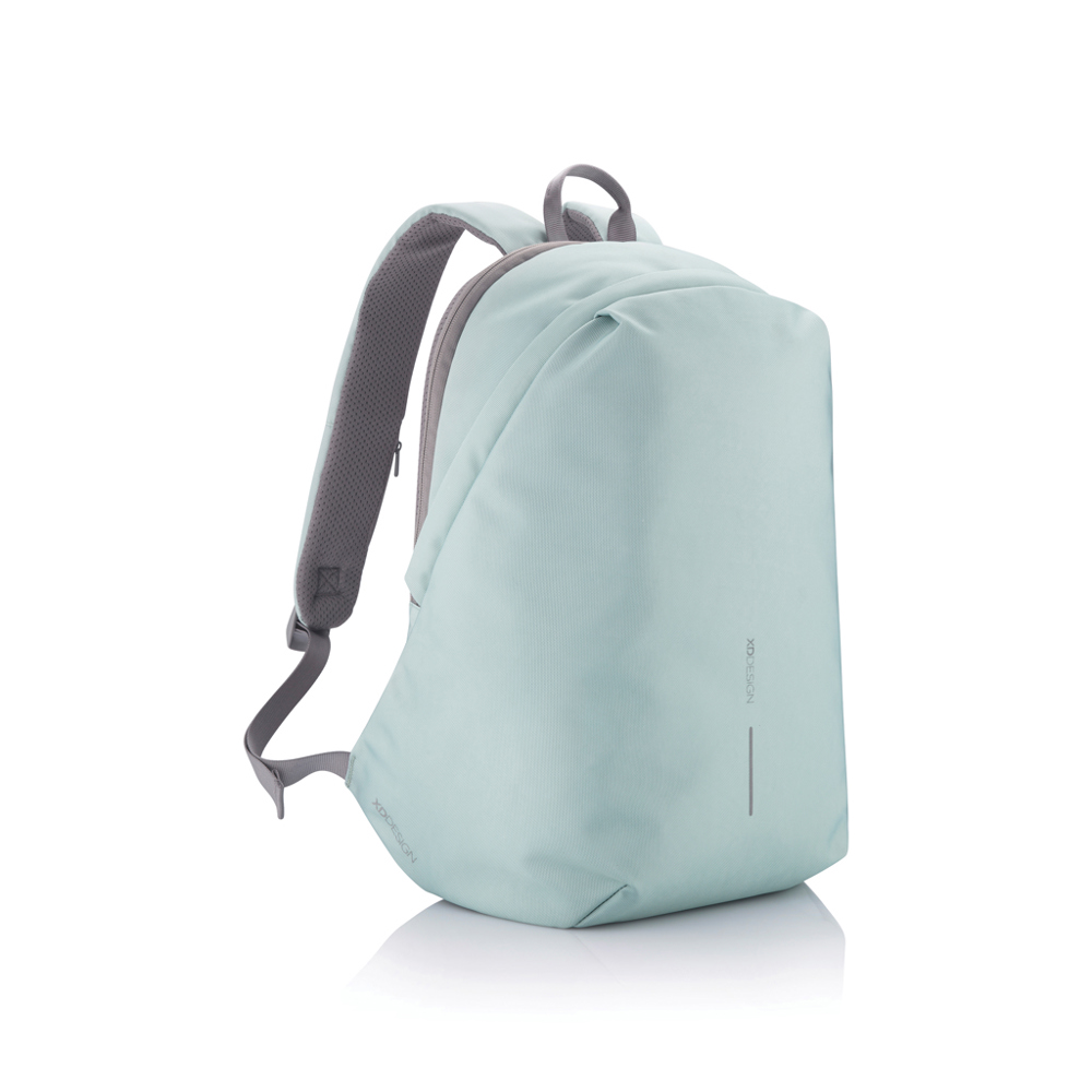 Bobby Soft, anti-diefstal rugzak - mint, grijs (± PMS 344/ ± PMS Cool Grey 9)