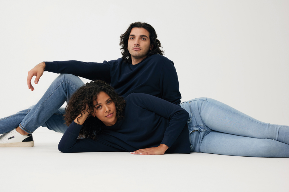 IQONIQ Etosha lichtgewicht gerecycled katoen sweater