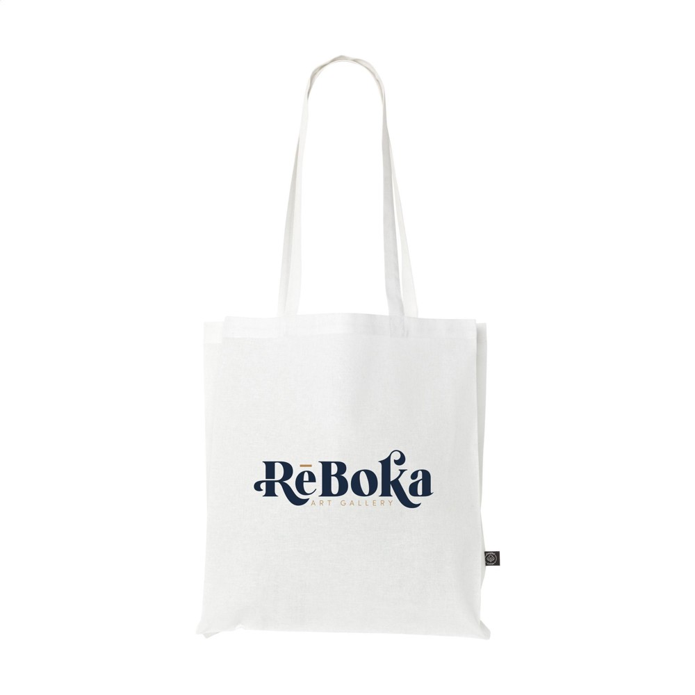 Colour Square Bag GRS Recycled Cotton (150 g/m²) tas - wit