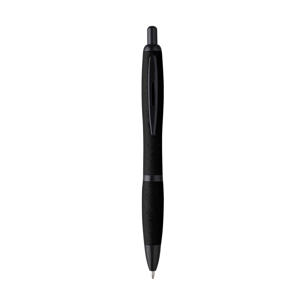 Athos Wheat-Cycled Pen tarwestro - zwart (± PMS Black)