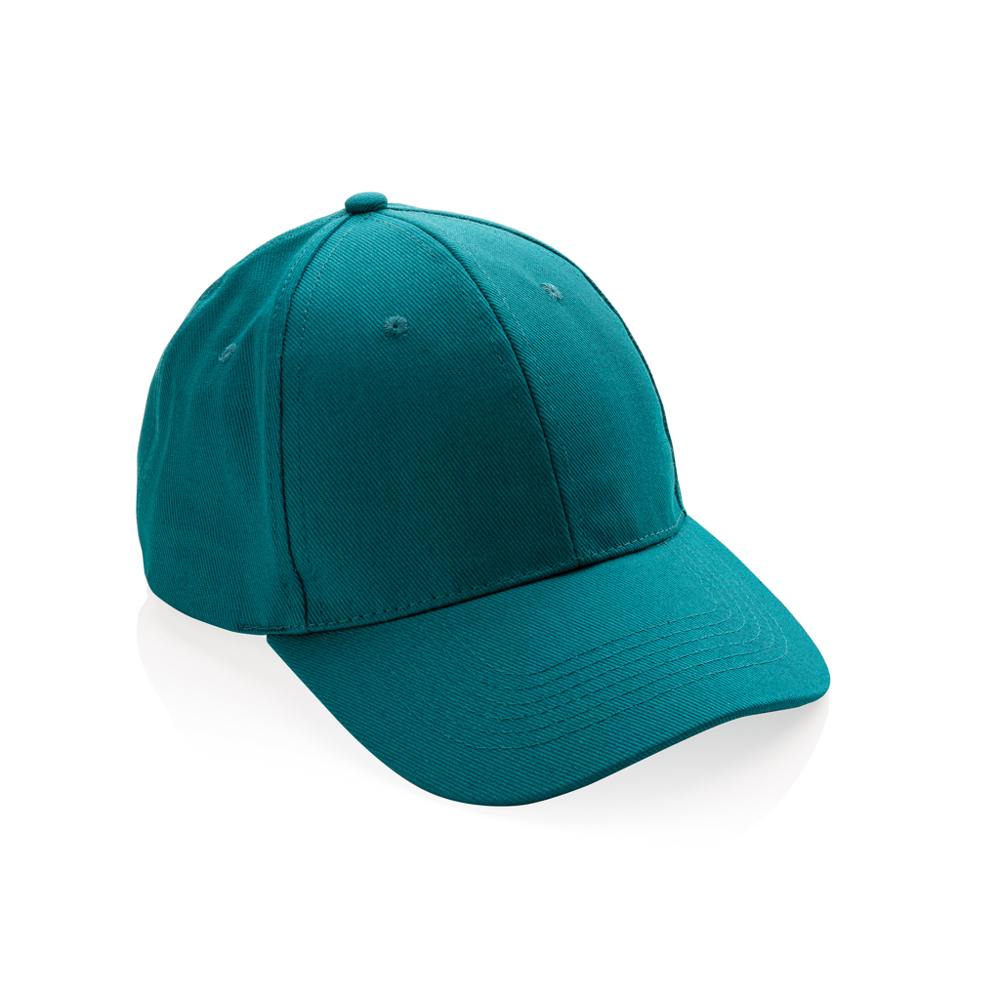 Impact AWARE™ 6 panel 280gr gerecycled katoenen cap - verdigris (± PMS 18-4834TCX)