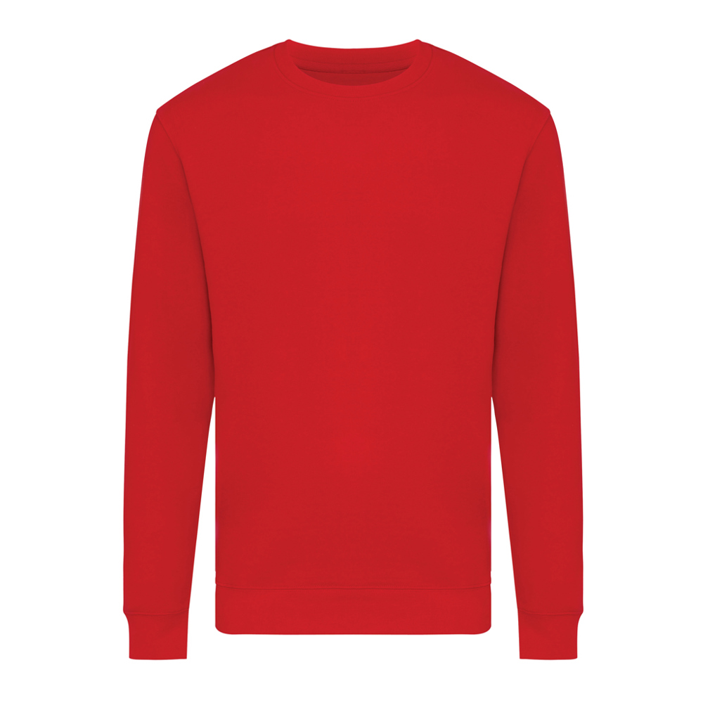 IQONIQ Zion gerecycled katoen sweater - rood (± PMS 19-1757 TCX)