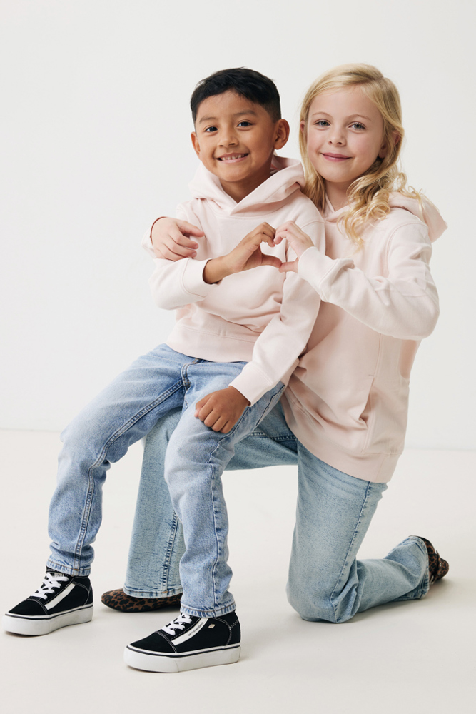 IQONIQ Yengo kids recycled katoen hoodie met steekzakken