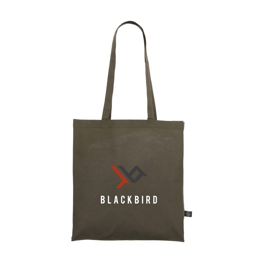 Colour Square Bag GRS Recycled Cotton (150 g/m²) tas - olijfgroen
