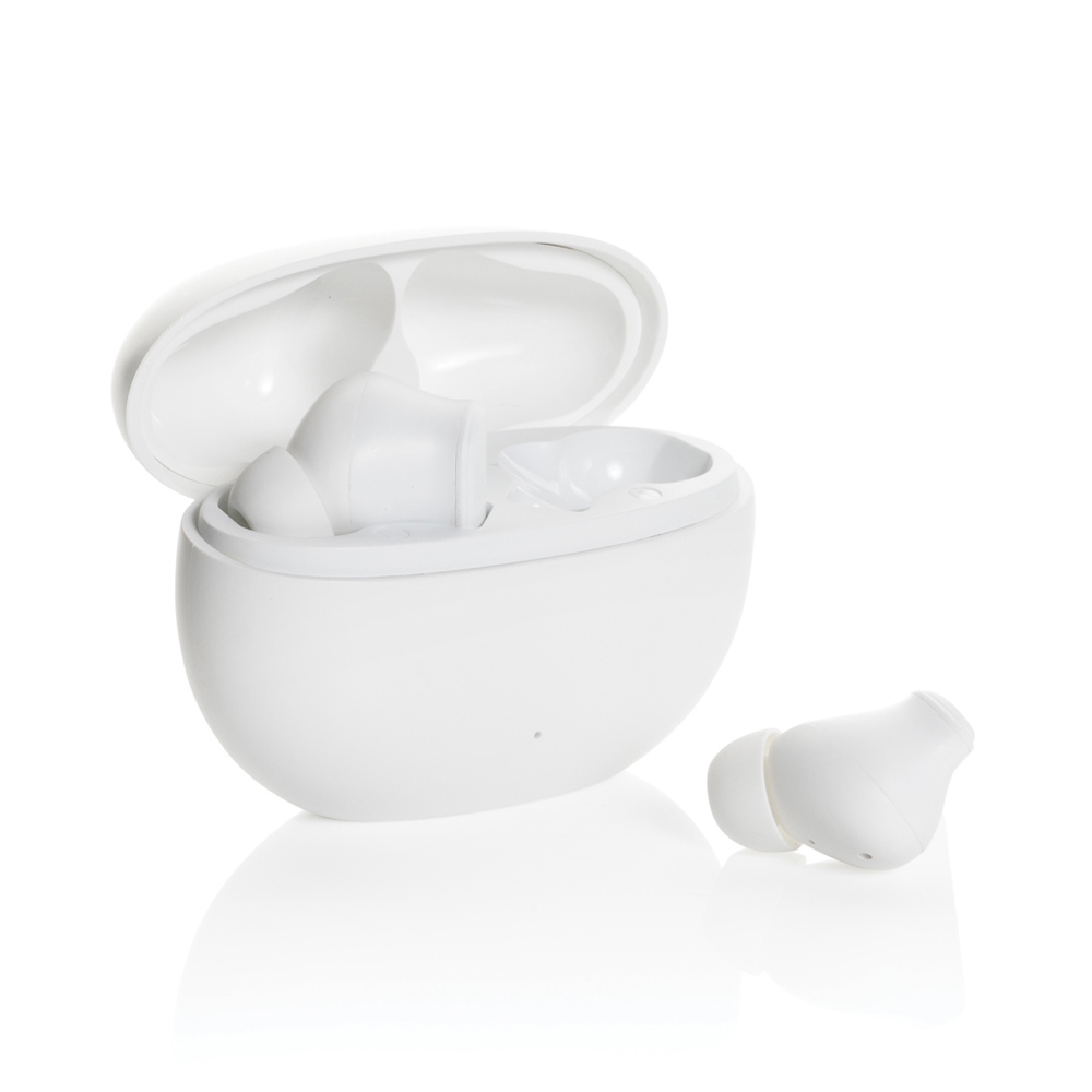 Prolink RCS hybride ANC/ENC-oordopjes van gerecycled plastic - wit (± PMS White)