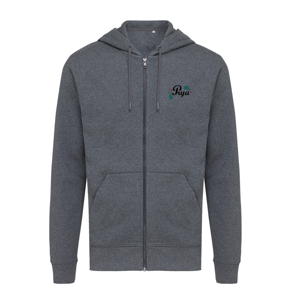 IQONIQ Abisko gerecycled katoen hoodie met rits