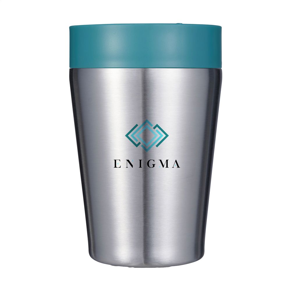 Circular&Co Recycled Stainless Steel Coffee Cup 227 ml - groen