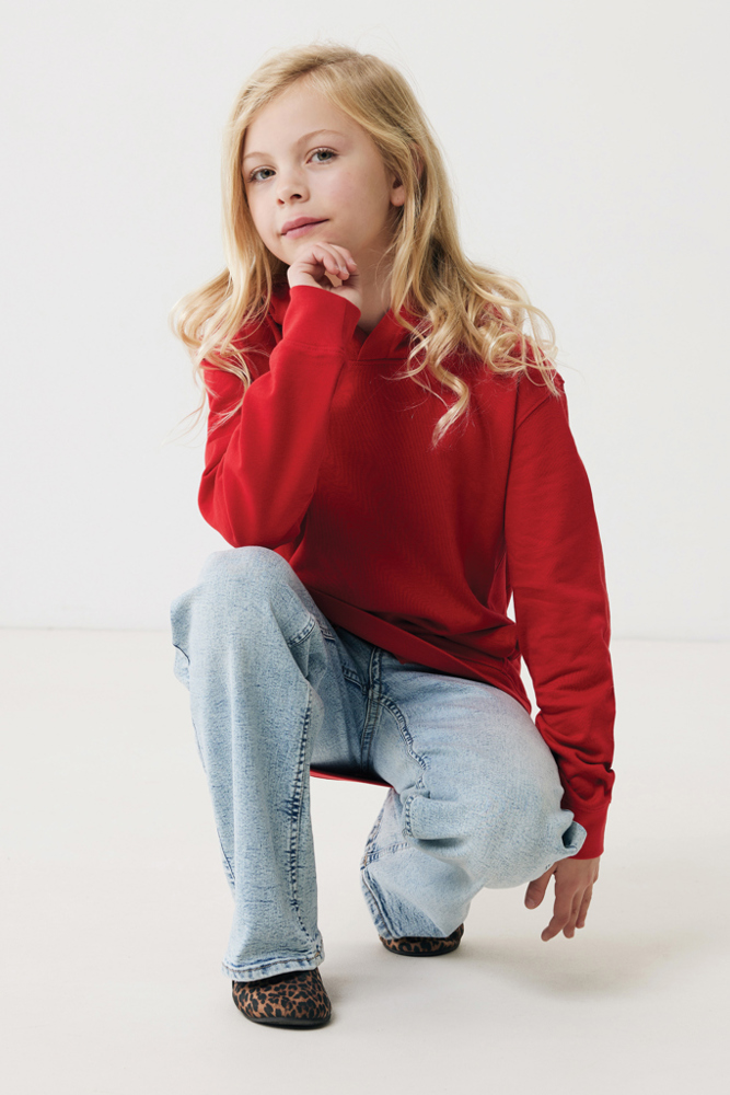 IQONIQ Yengo kids recycled katoen hoodie met steekzakken