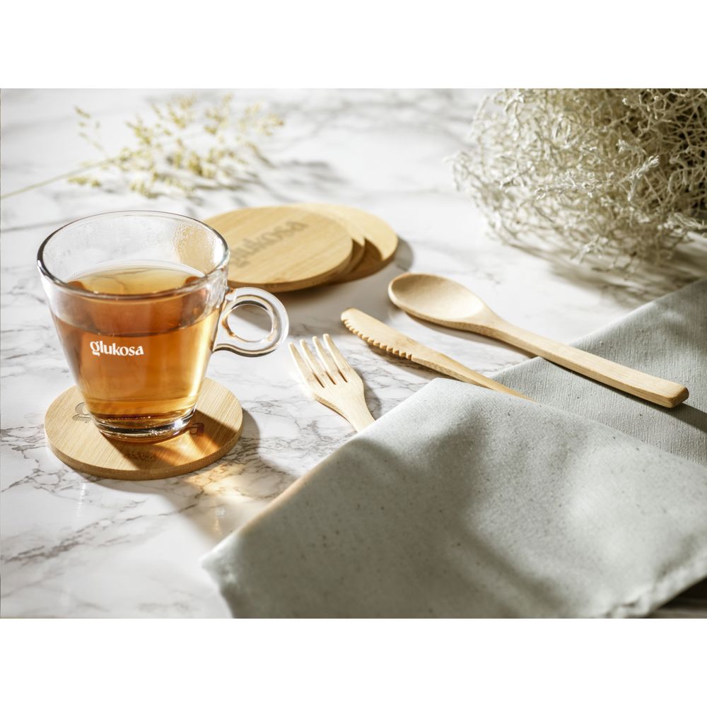 Bamboo Coaster Set onderzetters
