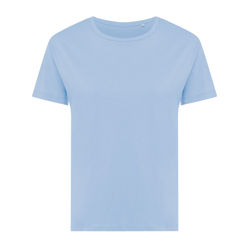 IQONIQ Yala dames lichtgewicht gerecycled katoen t-shirt - sky blue (± PMS 15-3930 TCX)