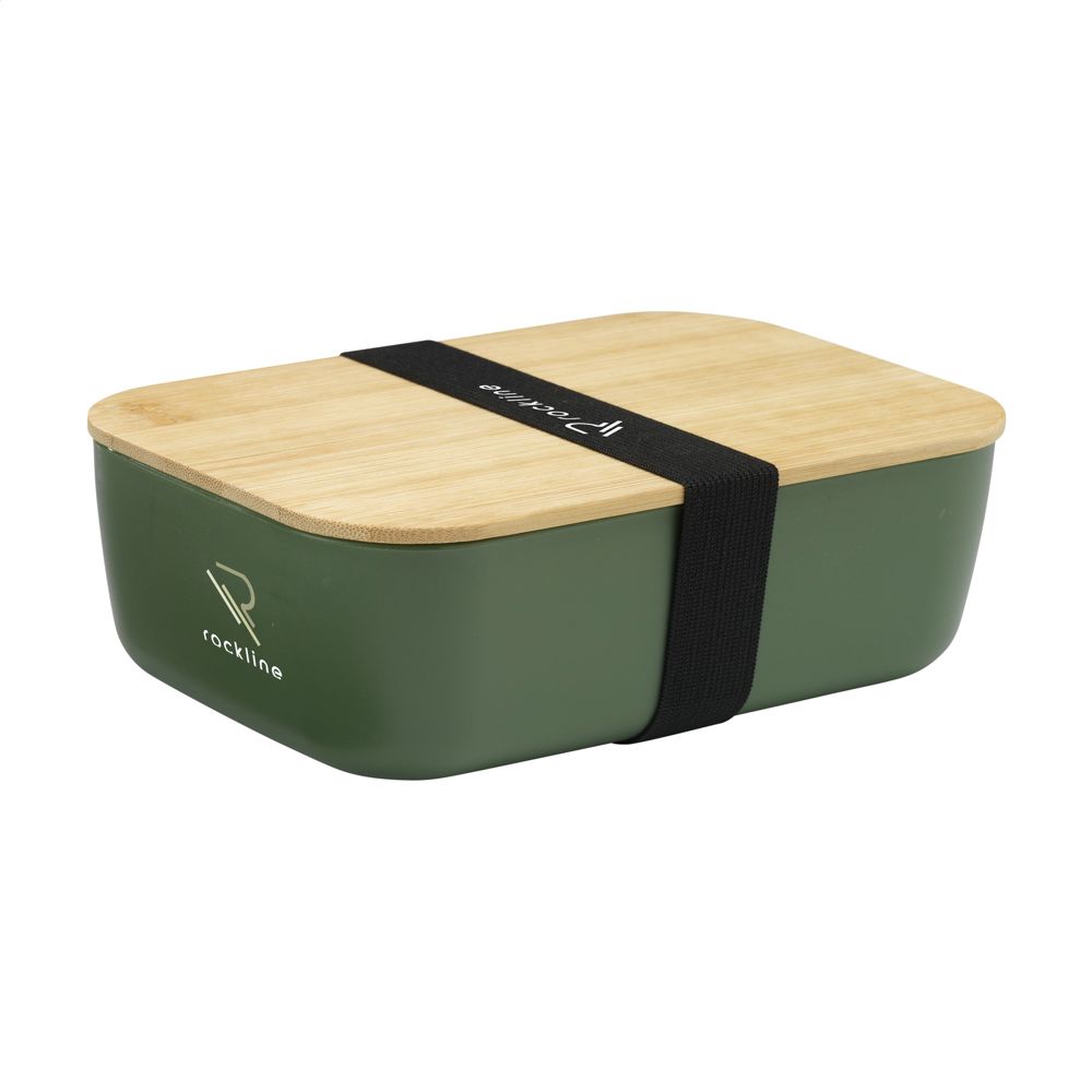 Midori Bamboo Lunchbox - donkergroen