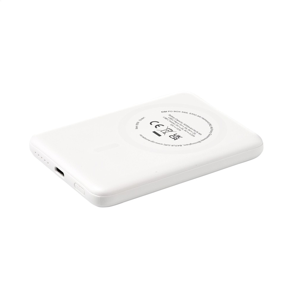 Optima GRS 5000mAh Magnetic Powerbank - wit
