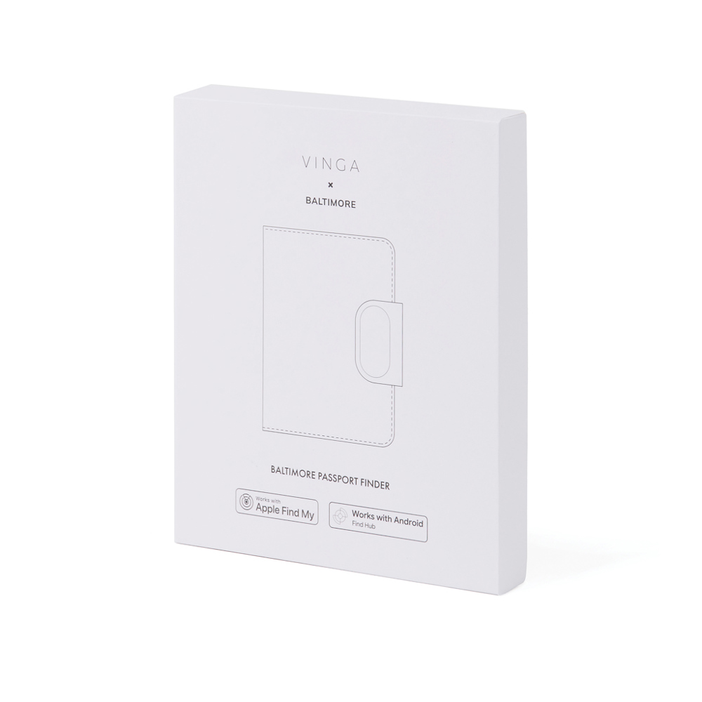 VINGA Baltimore RCS Passport houder met Dual FInder