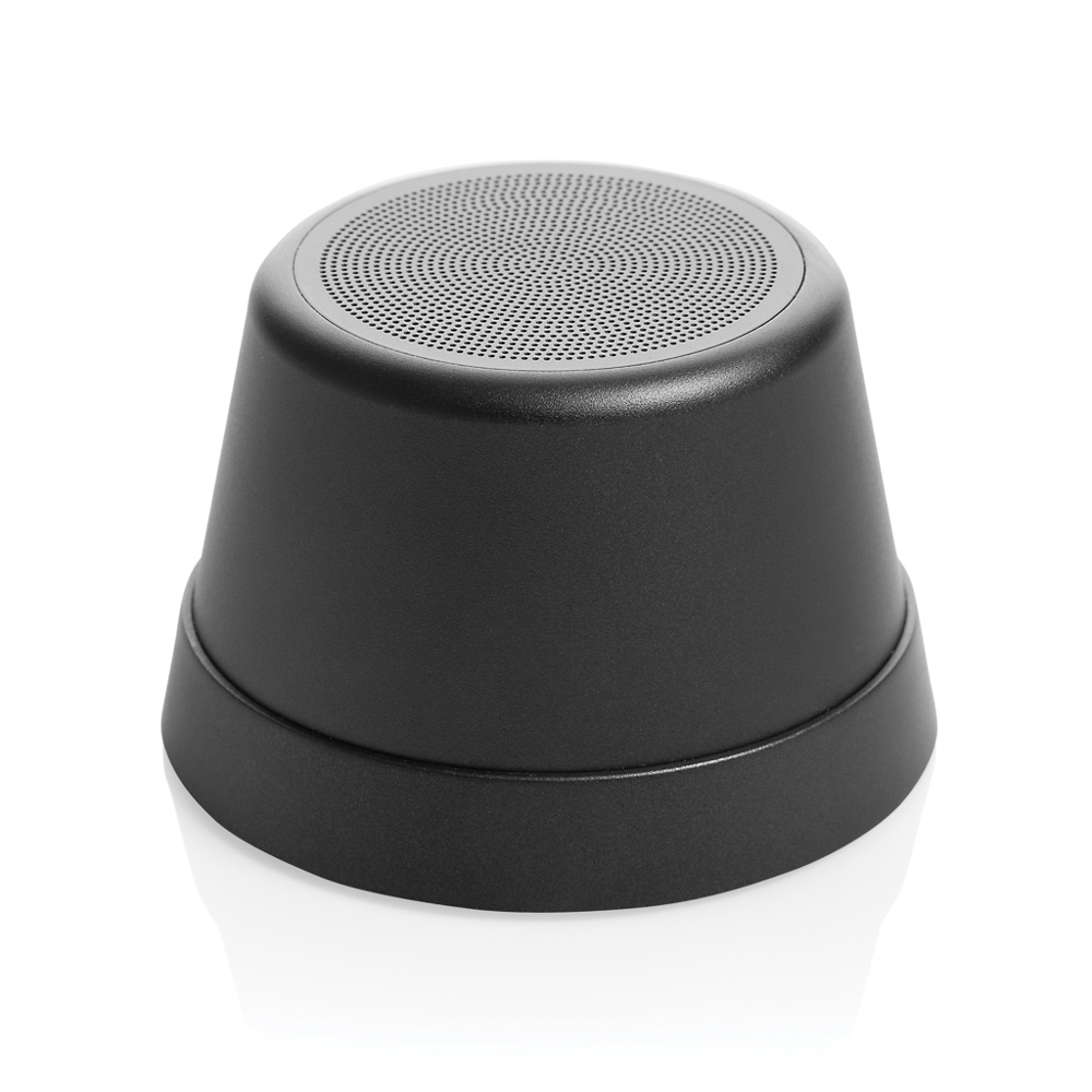 Nivio RCS gerecycled aluminum magnetische 5W Speaker - zwart (± PMS Black)
