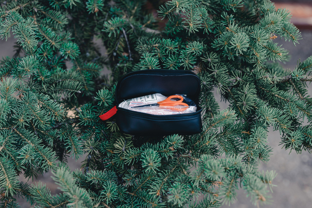 RCS gerecycled nubuck PU etui mailable EHBO-set