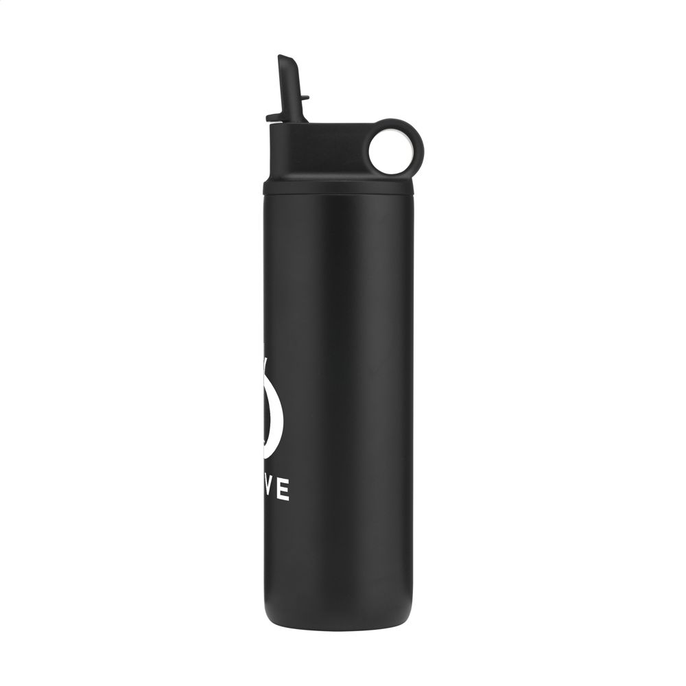 Bonny RCS Recycled Steel Sportflask 800 ml drinkfles - zwart