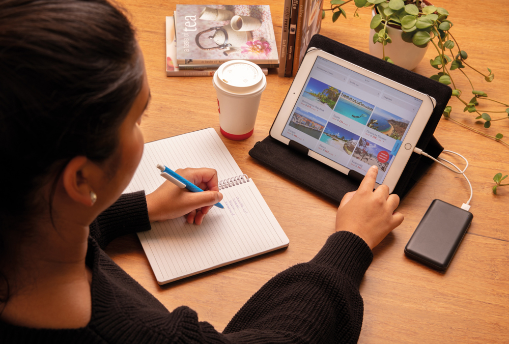 High density 10.000 mAh zakformaat powerbank