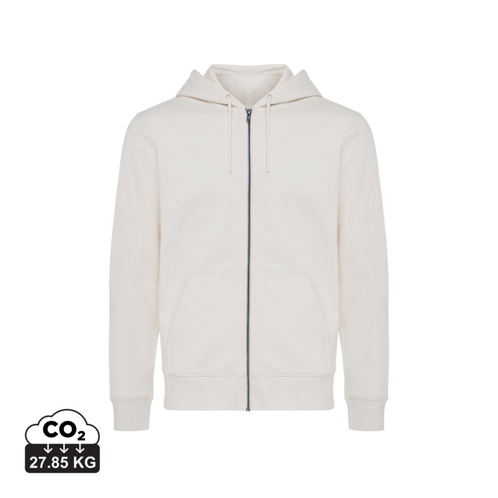 IQONIQ Abisko gerecycled katoen hoodie met rits