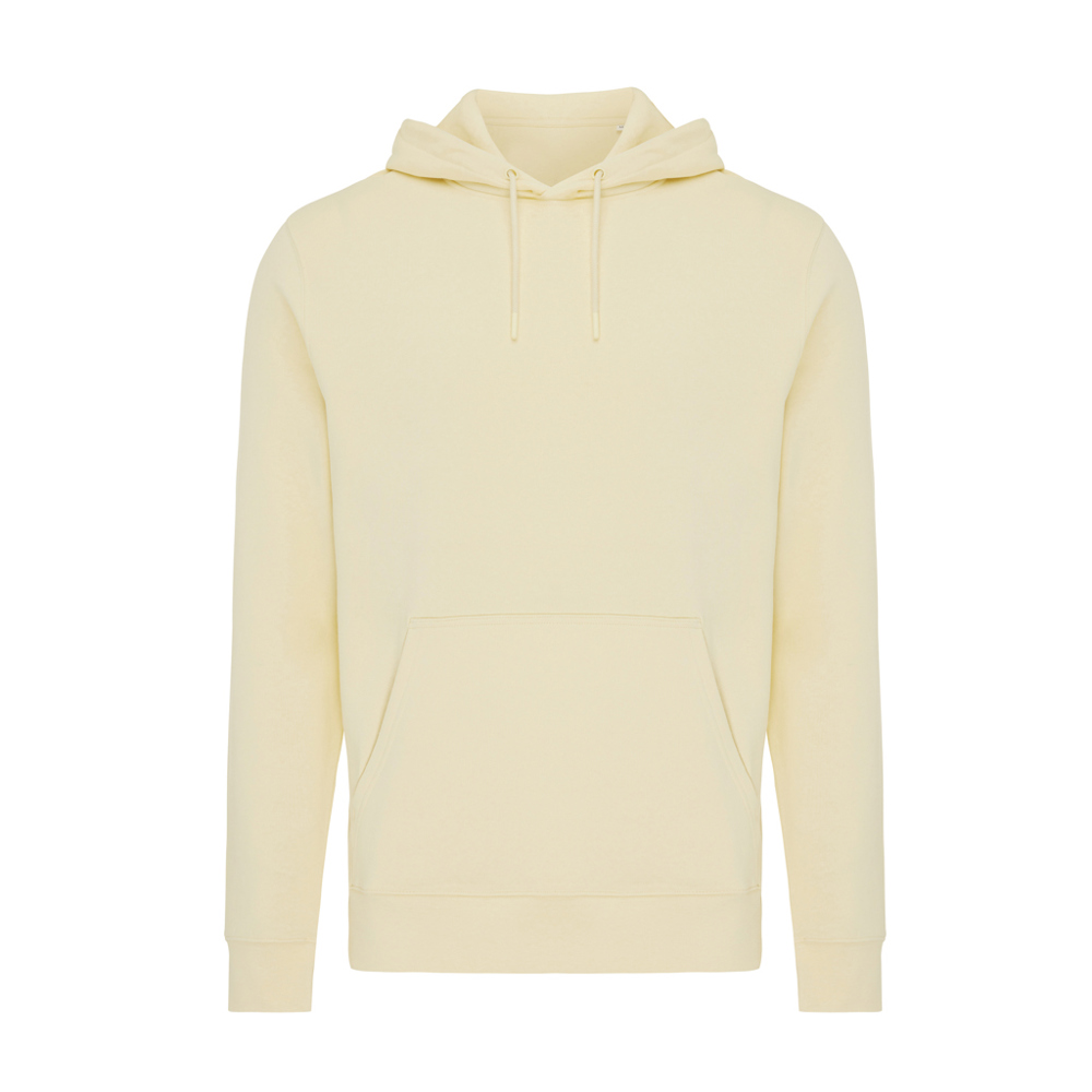 IQONIQ Rila lichtgewicht gerecycled katoen hoodie - cream yellow (± PMS 12-0717 TCX)