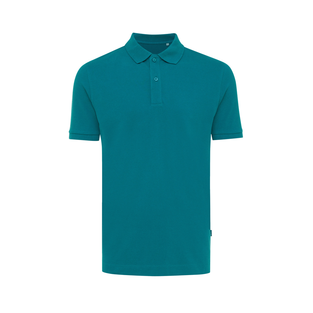 IQONIQ Yosemite gerecycled katoen pique polo - verdigris (± PMS 18-4834TCX)