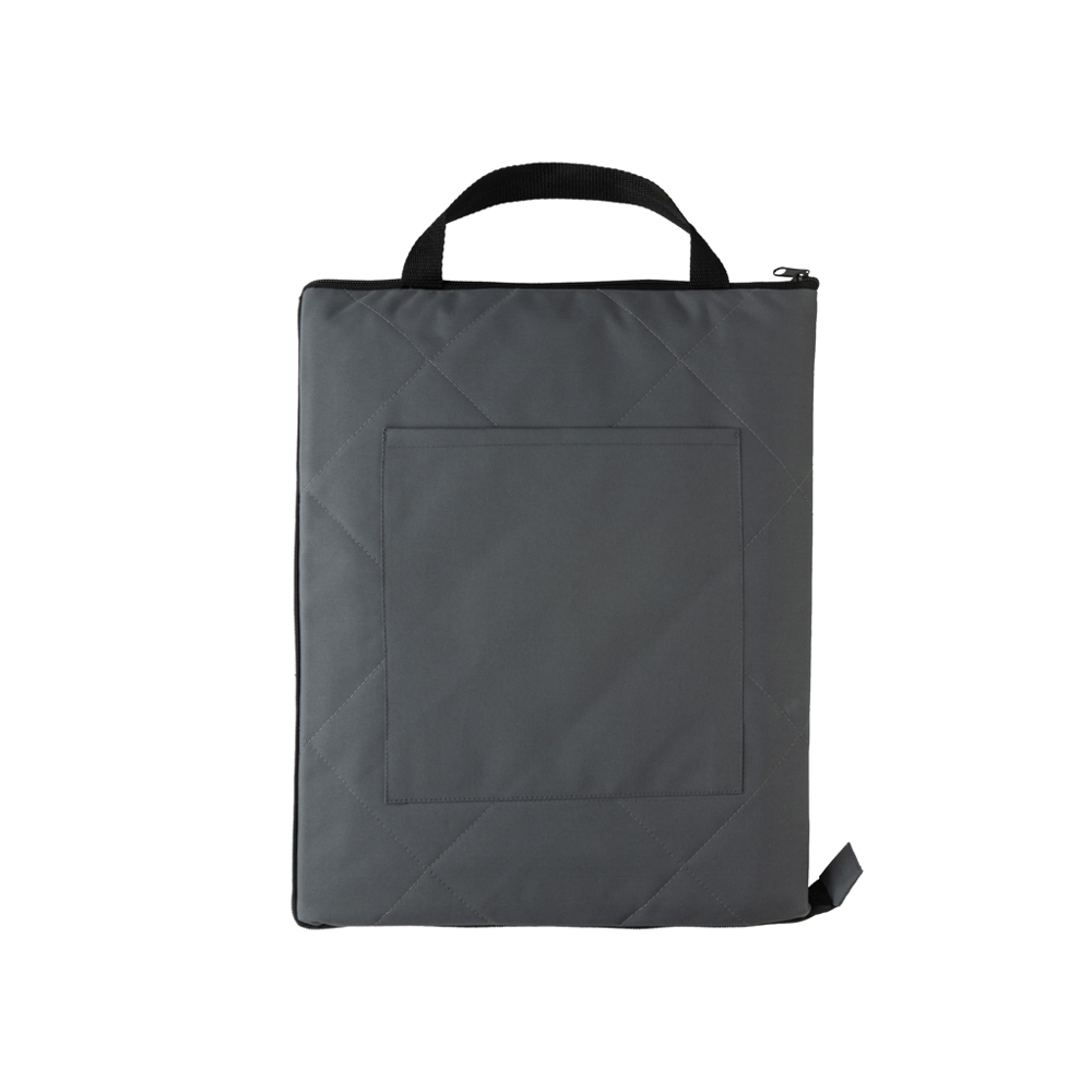 Impact Aware™ RPET opvouwbare gewatteerd picknickkleed - antraciet (± PMS Cool Grey 11)