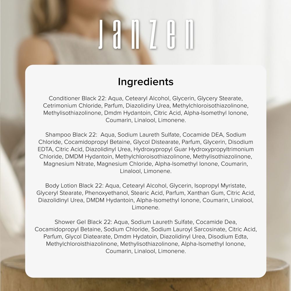 JANZEN Travel Set Black 22