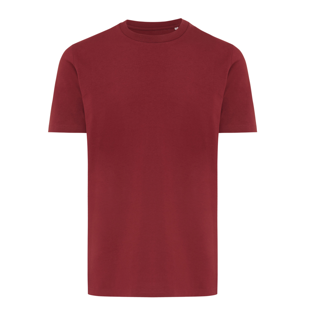 IQONIQ Brett gerecycled katoen t-shirt - bordeauxrood (± PMS 19-1724TCX)
