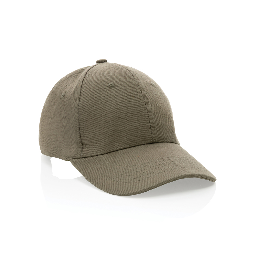 Impact AWARE™ 6 panel 280gr gerecycled katoenen cap - groen (± PMS Green)