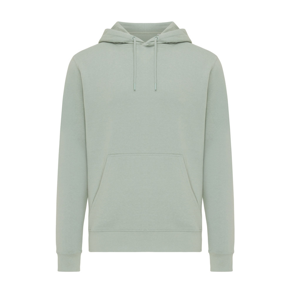 IQONIQ Rila lichtgewicht gerecycled katoen hoodie - iceberg green (± PMS 15-5205 TCX)
