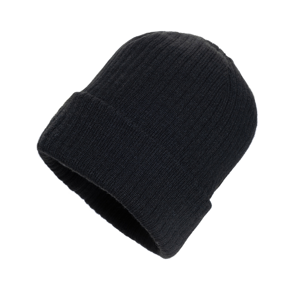Pryor AWARE™ Polylana® beanie met omslag - zwart (± PMS Black)