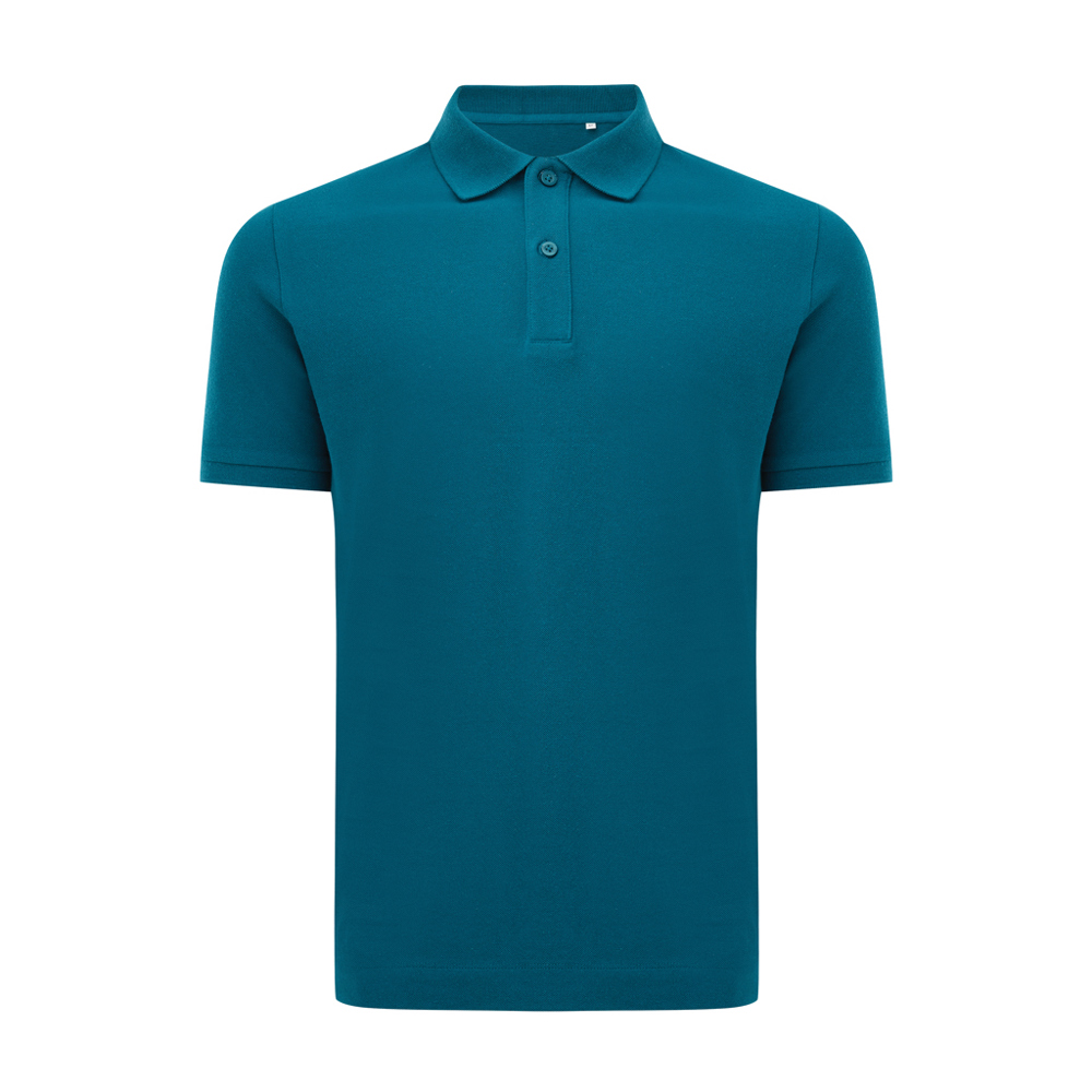 IQONIQ Yosemite gerecycled katoen pique polo - dark teal (± PMS 19-4540 TCX)