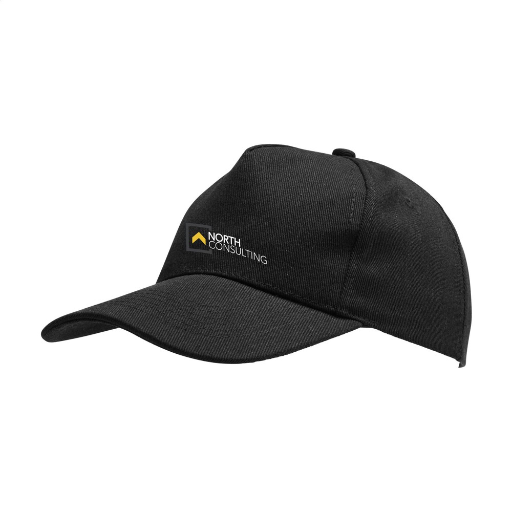 Hamar Cap Recycled Cotton pet - zwart