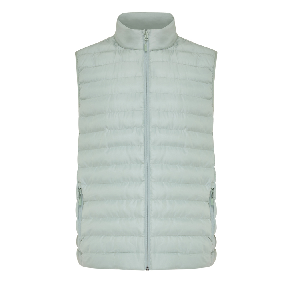 IQONIQ Meru heren gerecycled polyester bodywarmer - iceberg green (± PMS 15-5205 TCX)