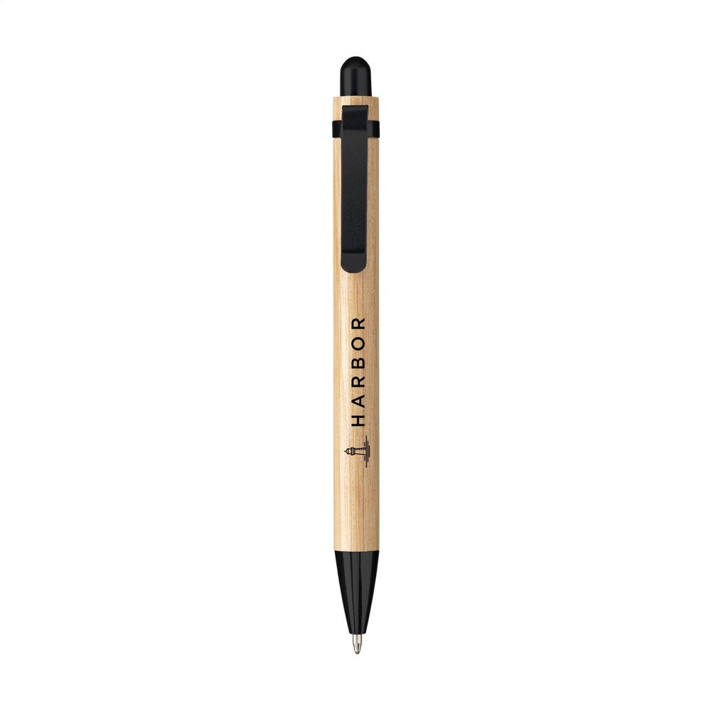 Boston Bamboo pennen - zwart (± PMS Black)