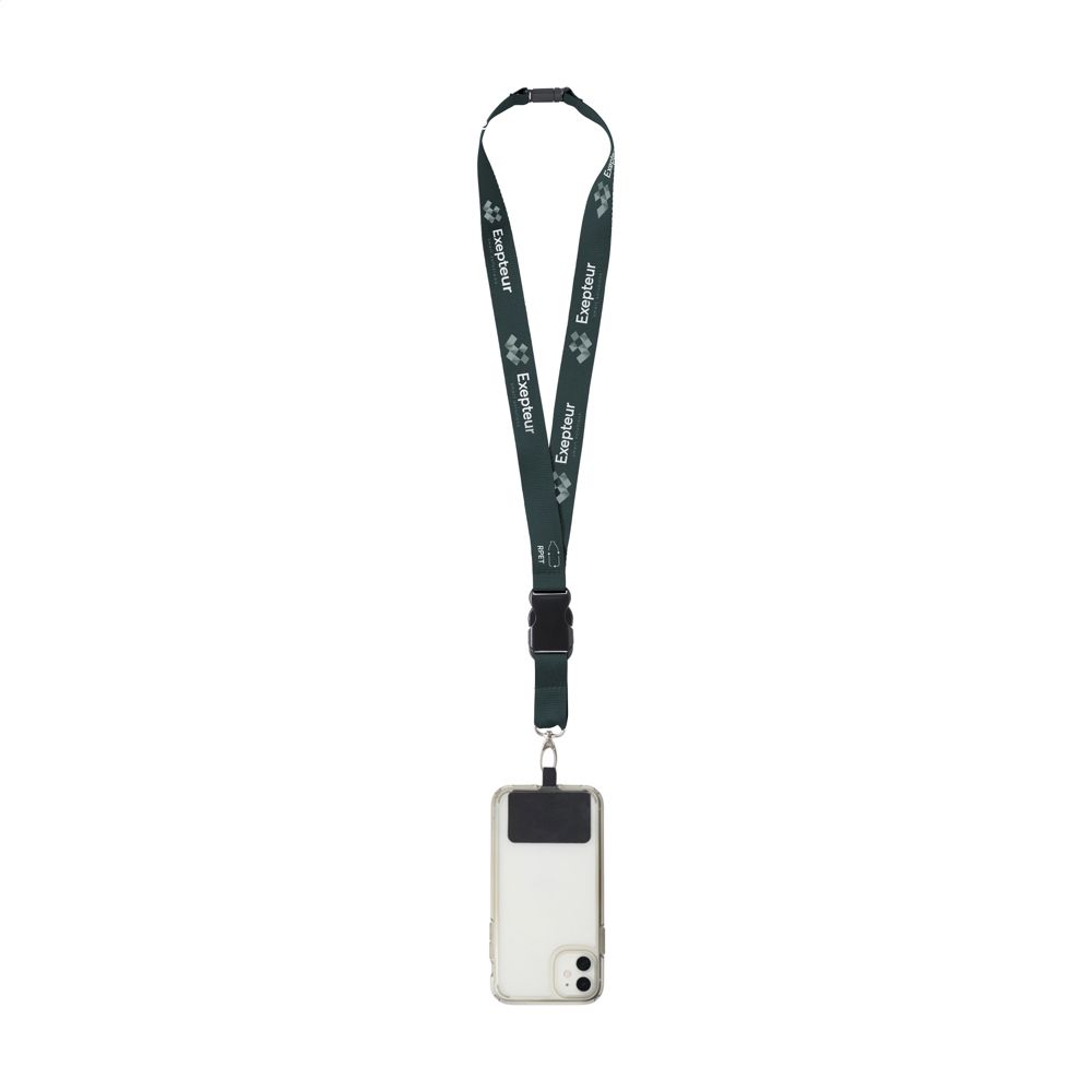 Lanyard Promo Complete Sublimatie RPET 2 cm met Patch
