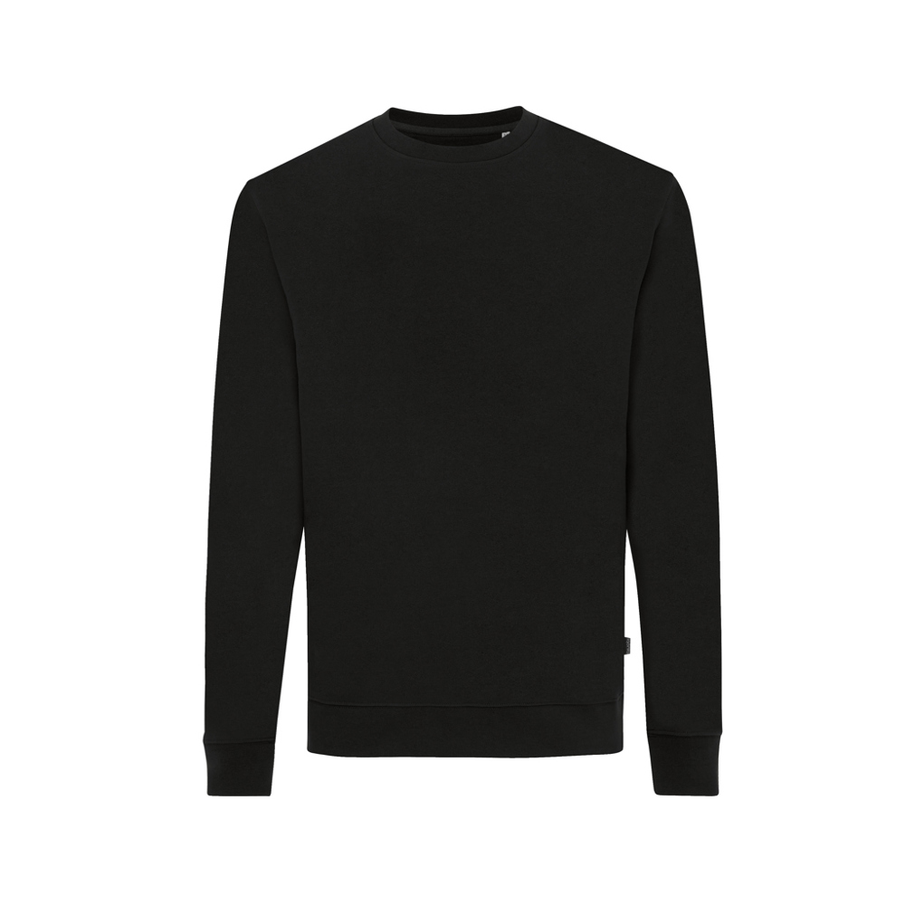 IQONIQ Zion gerecycled katoen sweater - zwart (± PMS Black)