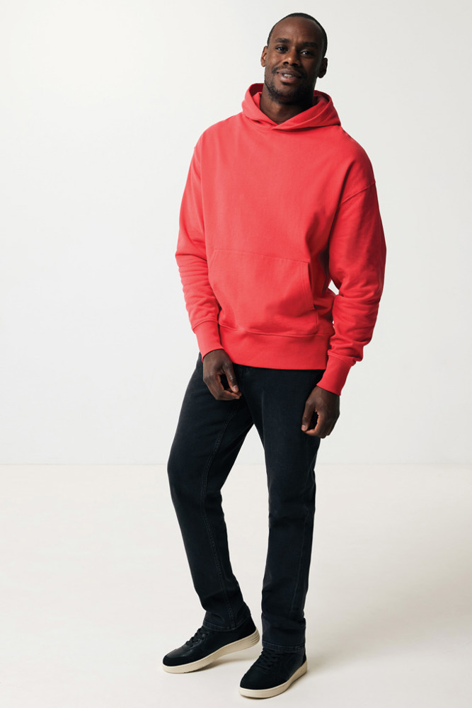 IQONIQ Yoho gerecycled katoen relaxed hoodie