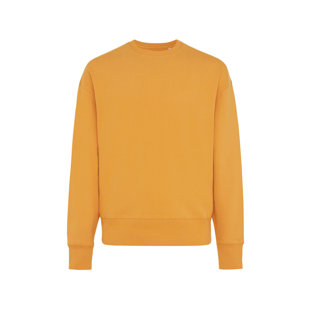 IQONIQ Kruger gerecycled katoen relaxed sweater - sundial oranje (± PMS 16-1148TCX)