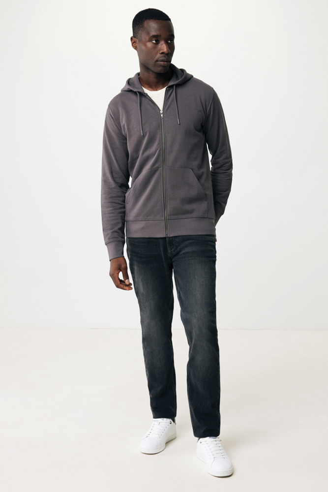 IQONIQ Abisko gerecycled katoen hoodie met rits