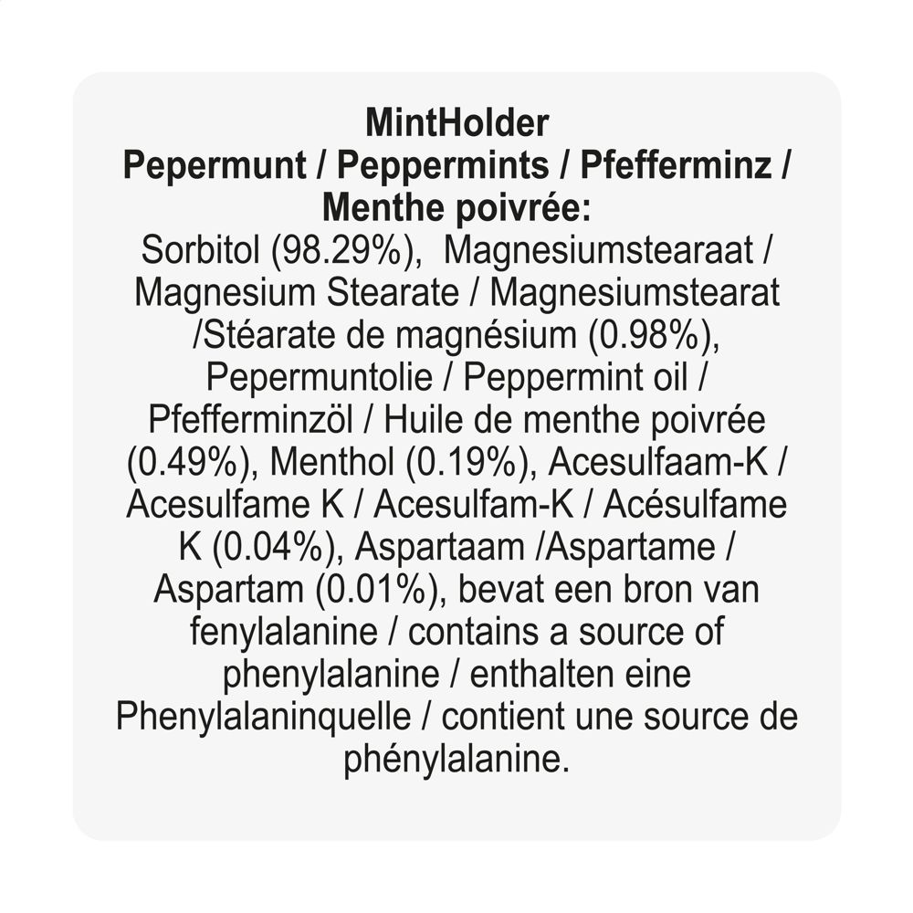 MintHolder pepermuntjes
