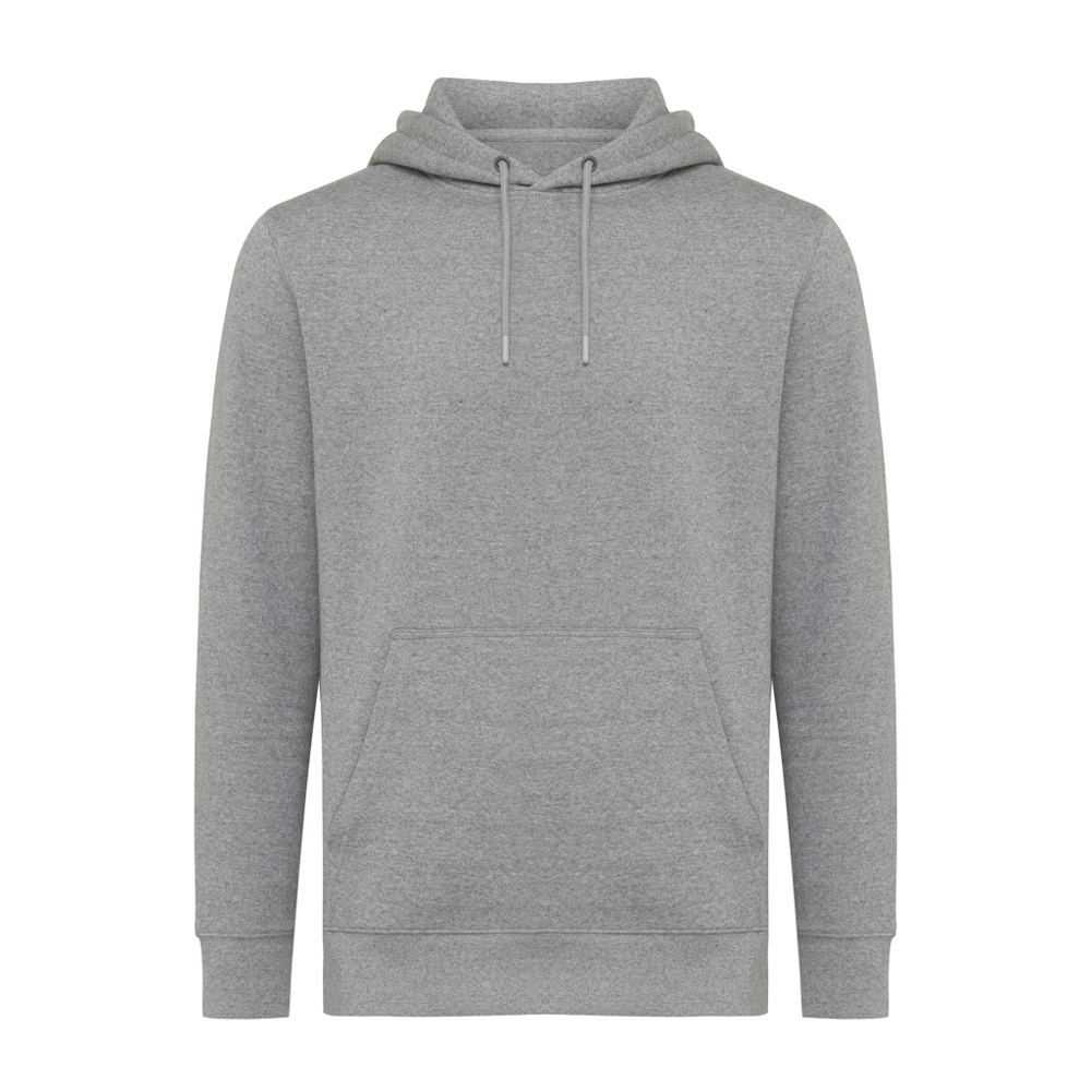 IQONIQ Rila lichtgewicht gerecycled katoen hoodie - light heather anthracite (± PMS light heather anthra)