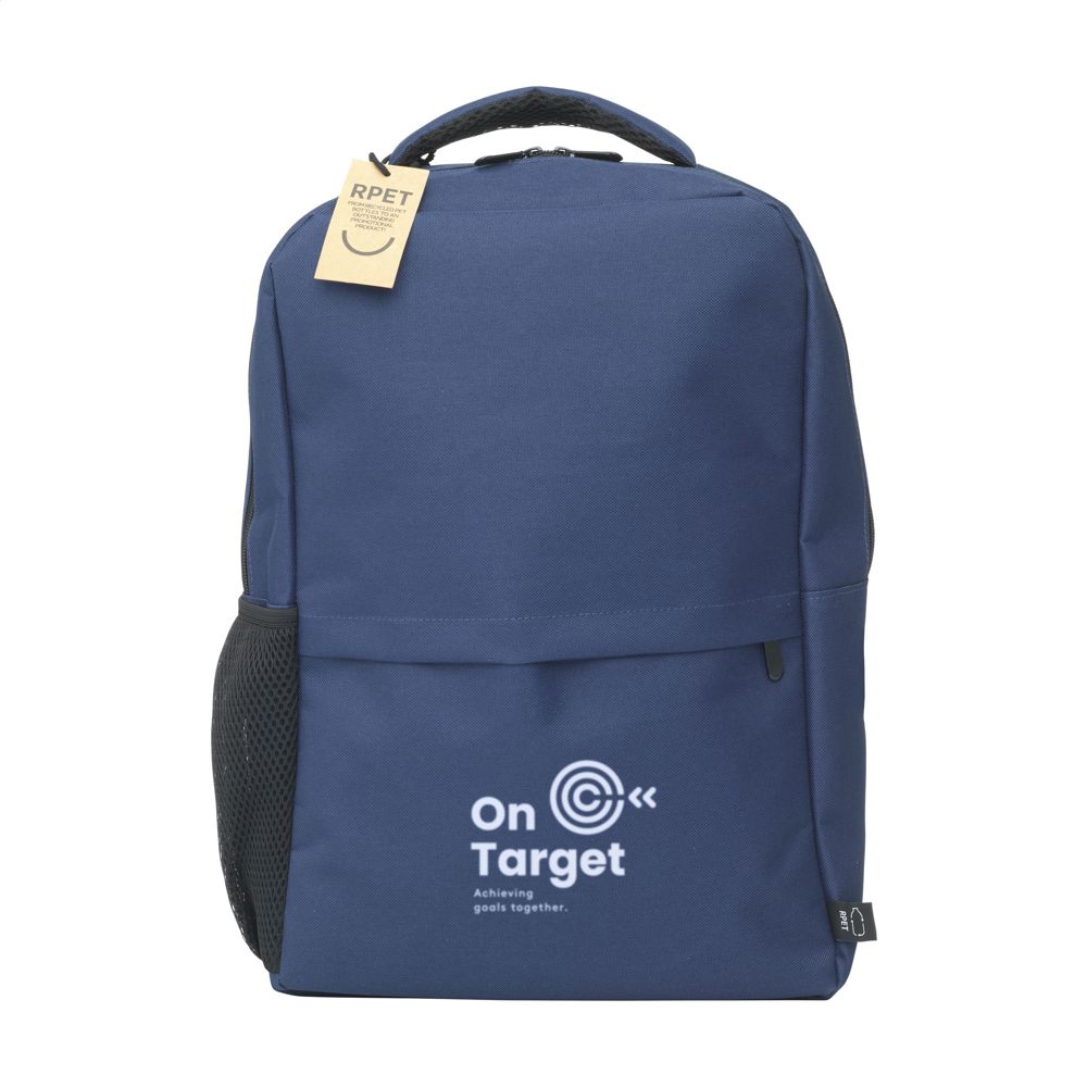 Finley GRS RPET Laptop Backpack rugzak - blauw