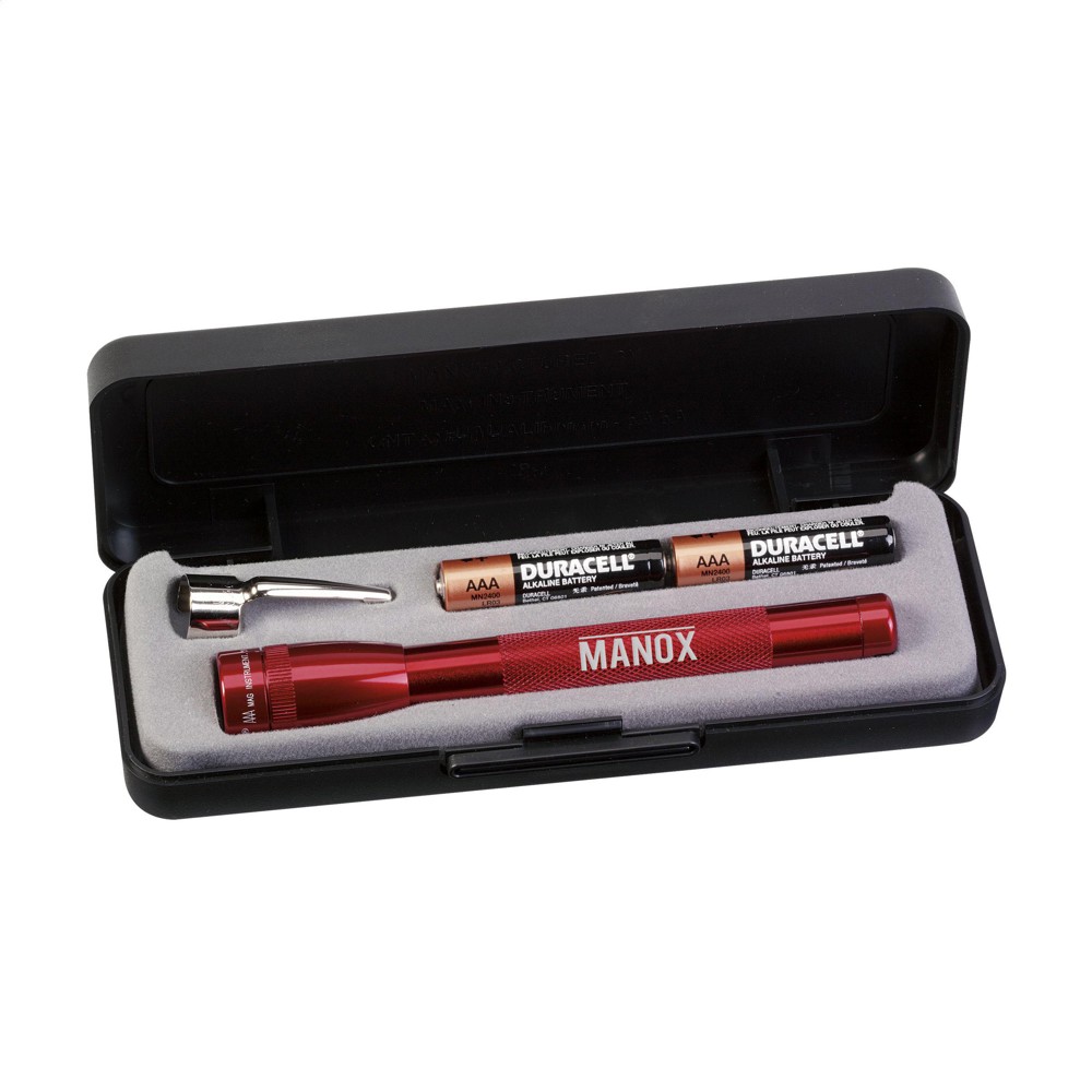 Mini Maglite® AAA zaklamp - rood (± PMS 193)
