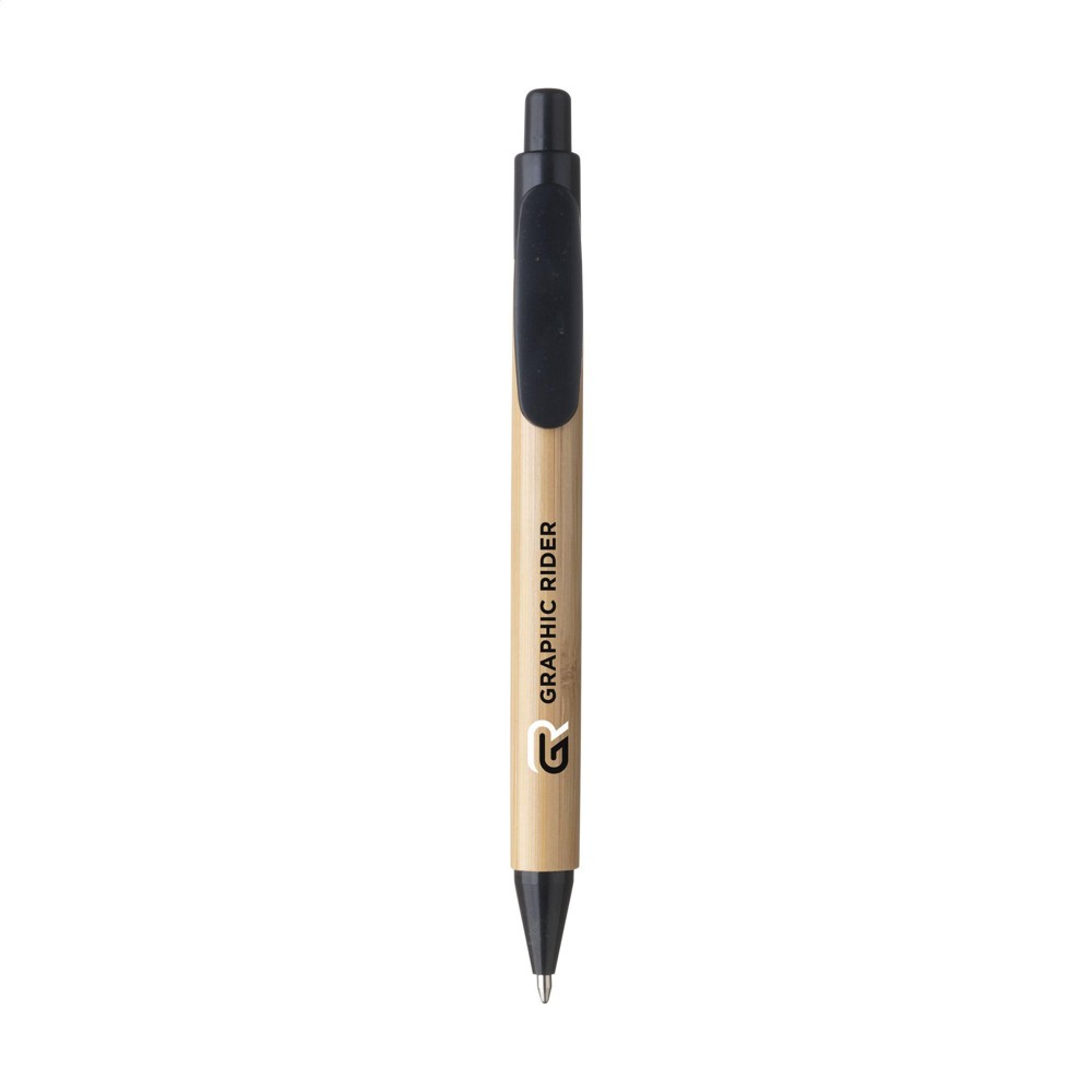 Bamboo Wheat Pen tarwestro pennen - zwart (± PMS Black)