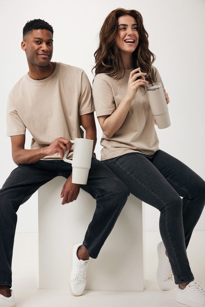 IQONIQ Kakadu relaxed gerecycled katoen t-shirt